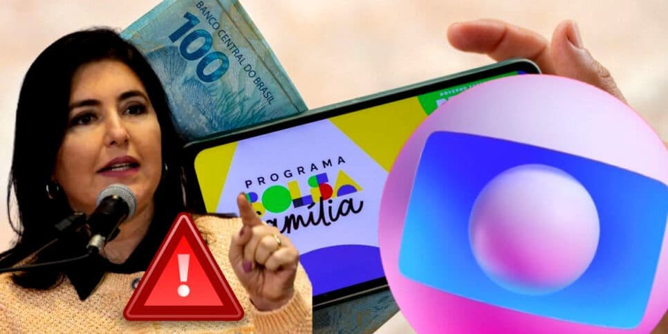 "Passando de 70 bilhões": Jornal da Globo paralisa com anúncio de Tebet atingindo em cheio o Bolsa Família
