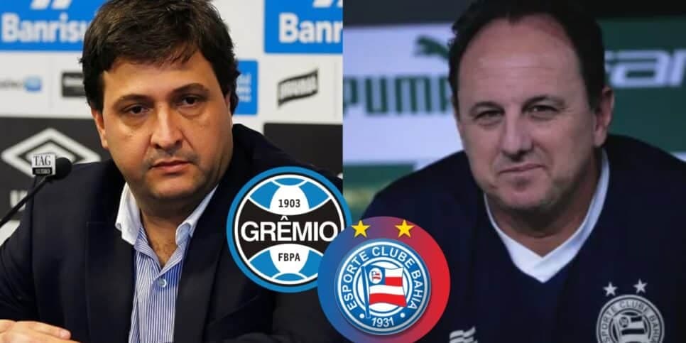 R$145M: Guerra dá rasteira em Ceni no Bahia e garante maior contrato da história ao Grêmio em 2024