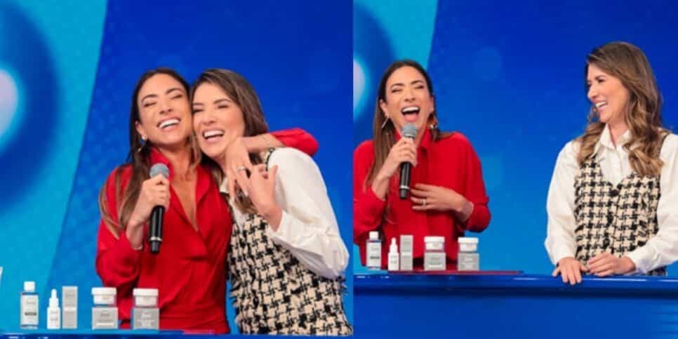 Rebeca Abravanel recebe Patricia Abravanel para celebrar o Dia dos Pais no “Roda a Roda”