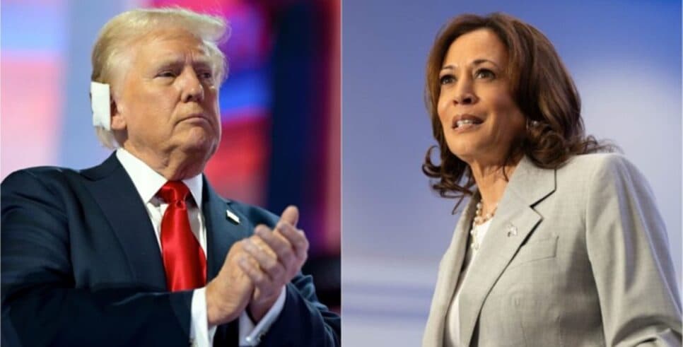 Trump disputa as eleições de comando dos Estados Unidos contra Kamala Harris (Fotos: Reprodução/ CNN/ Montagem Internet) Trump disputa as eleições de comando dos Estados Unidos contra Kamala Harris (Fotos: Reprodução/ CNN/ Montagem Internet)