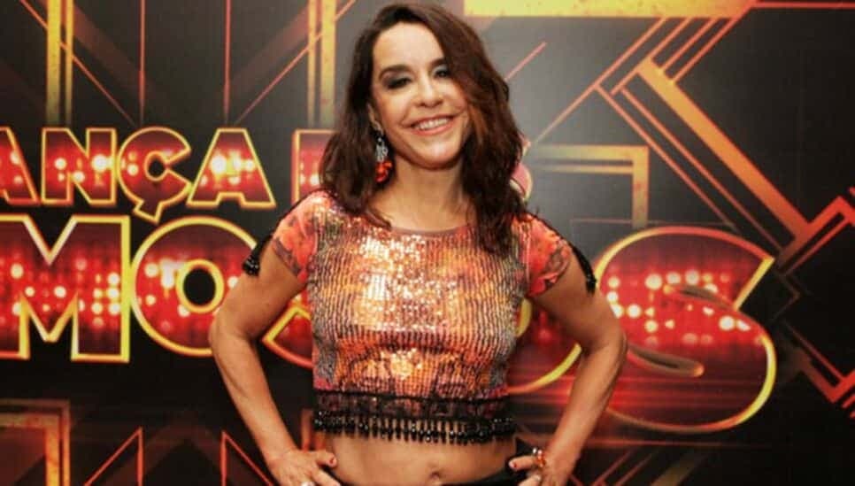 A atriz nos batidores da Dança dos Famosos, em 2014 (Foto: Reprodução/ Divulgação) A atriz nos batidores da Dança dos Famosos, em 2014 (Foto: Reprodução/ Divulgação)