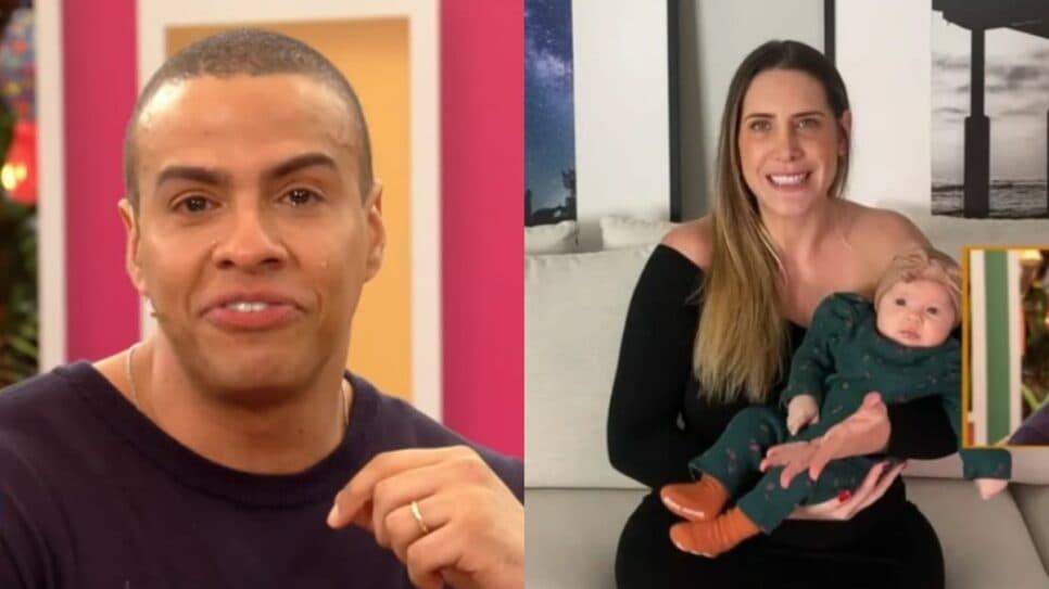 Thiago Oliveira tem vida pessoal exposta na TV: Esposa e filha foram ao ar (Fotos: Reprodução/ É de Casa/ GShow/ Montagem) Thiago Oliveira tem vida pessoal exposta na TV: Esposa e filha foram ao ar (Fotos: Reprodução/ É de Casa/ GShow/ Montagem)