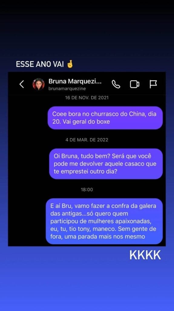 O ex-ator da Globo mostrou que vinha sendo ignorado por Bruna Marquezine (Foto: Reprodução/Instagram) O ex-ator da Globo mostrou que vinha sendo ignorado por Bruna Marquezine (Foto: Reprodução/Instagram)