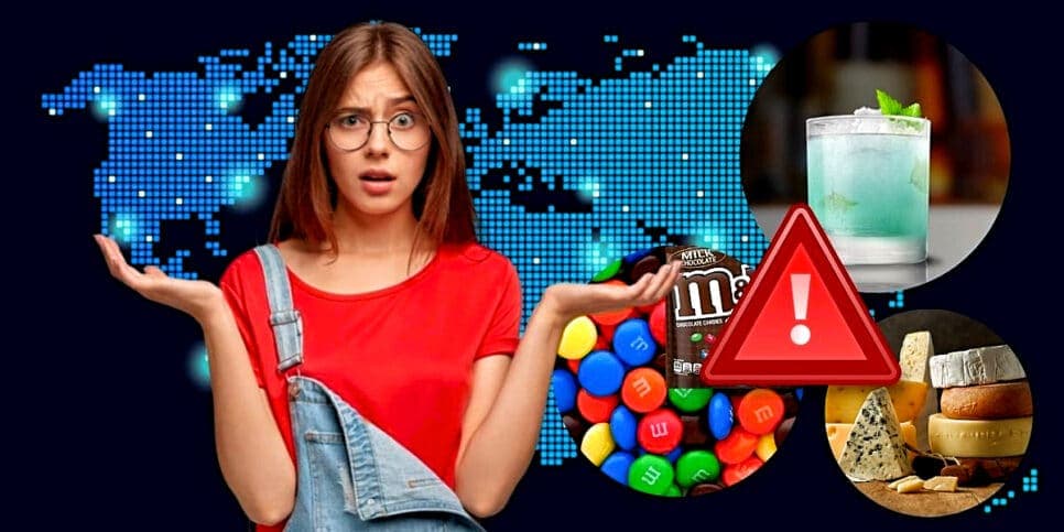 Bebida popular, queijo e M&M's: 3 produtos populares são proibidos em países e motivos são desmascarados