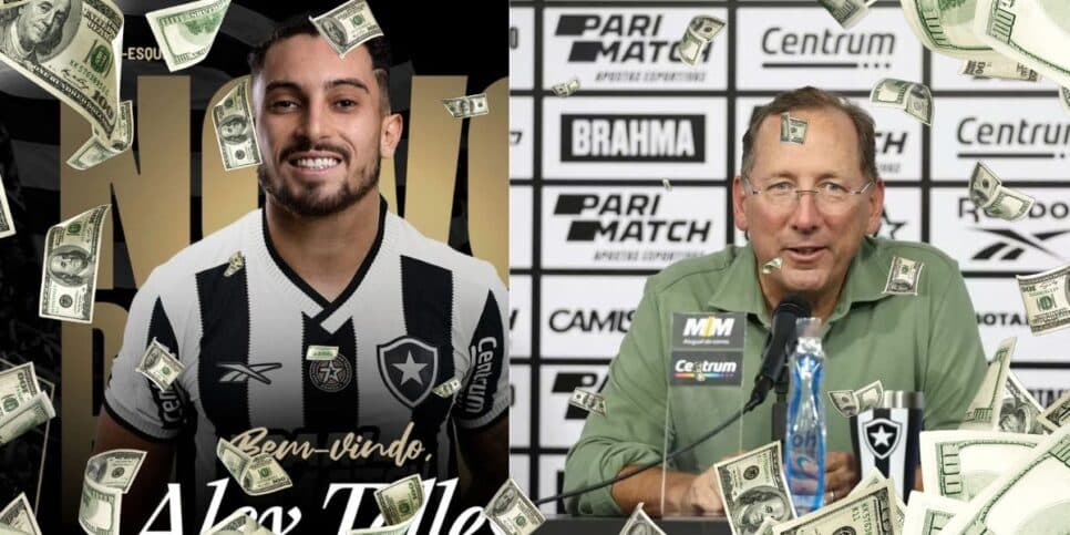Textor não para em Alex Telles e faz PIX de 231M por pacote de reforços no Botafogo