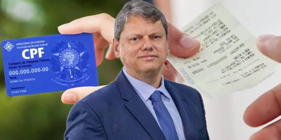 Tarcisio baixou ORDEM: 46 milhões disponíveis para 16 milhões que colocaram CPF na nota agora
