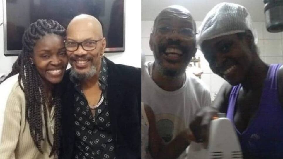 O ator Ronnie Marruda ao lado da esposa, com quem vende frango assado e bolos em barraca nas ruas (Fotos: Reprodução/ Internet/ Instagram/ Montagem TV Foco) O ator Ronnie Marruda ao lado da esposa, com quem vende frango assado e bolos em barraca nas ruas (Fotos: Reprodução/ Internet/ Instagram/ Montagem TV Foco)