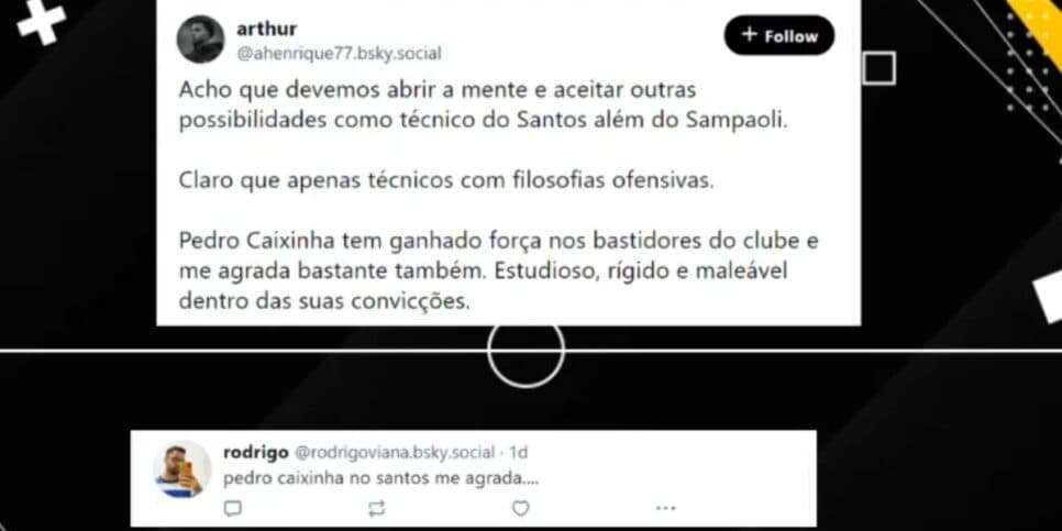 Comentários da torcida santista (Foto: Reprodução/ Bola Vip) Comentários da torcida santista (Foto: Reprodução/ Bola Vip)