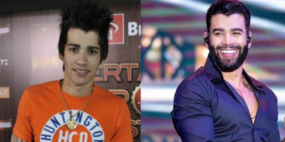 Gusttavo Lima antes e depois da fama - Foto Reprodução Internet Gusttavo Lima antes e depois da fama - Foto Reprodução Internet