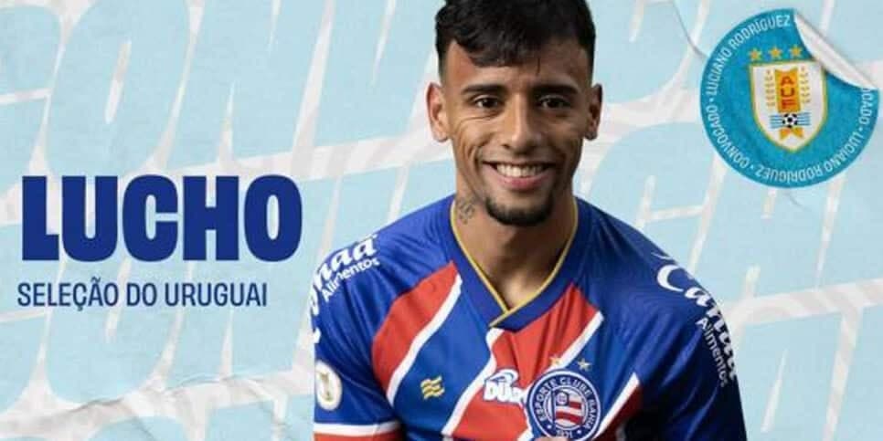 Lucho vai defender o Uruguai nas Eliminatórias da Copa (Foto: Reprodução - Site do Bahia) Lucho vai defender o Uruguai nas Eliminatórias da Copa (Foto: Reprodução - Site do Bahia)