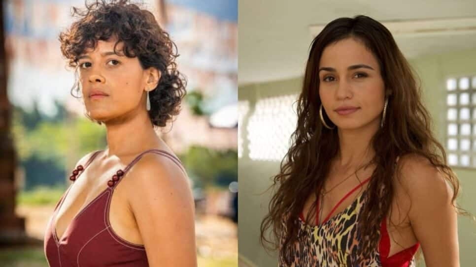 Maeve Jinkings (esquerda) está cotada para viver Laís, enquanto Nanda Costa é apontada como Cecília (direita) no remake (Fotos: Reprodução/ Divulgação/ Montagem) Maeve Jinkings (esquerda) está cotada para viver Laís, enquanto Nanda Costa é apontada como Cecília (direita) no remake (Fotos: Reprodução/ Divulgação/ Montagem)
