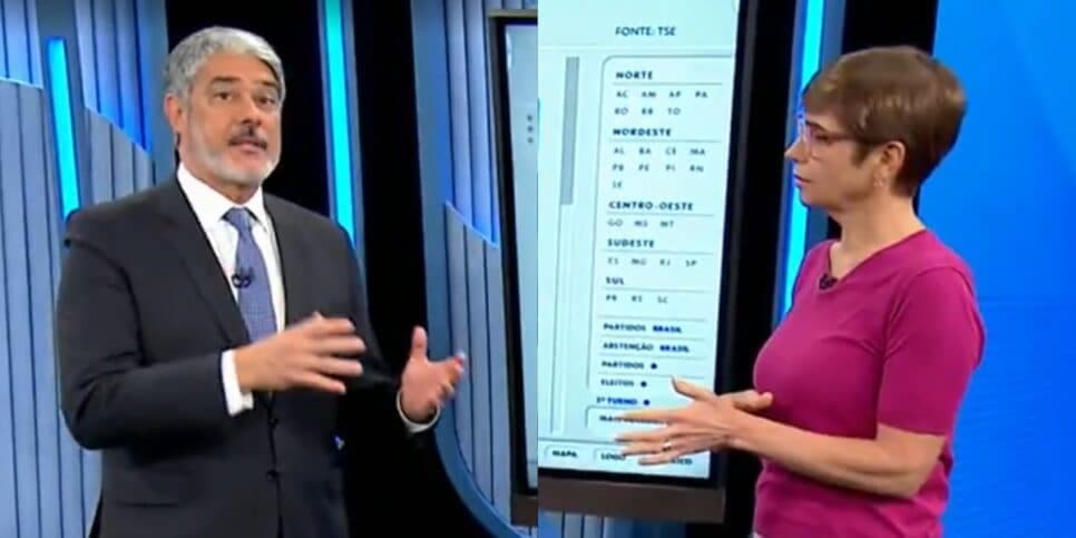 "Não fique nervoso": Lo Prete dá recado corajoso a Bonner e arrebenta plantão da Globo: Audiências 6/10