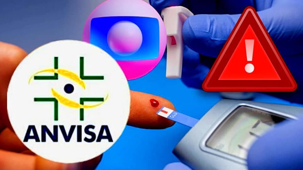 Globo anuncia decreto da ANVISA contra produto vital dos diabéticos após falha mortal: "Internação"