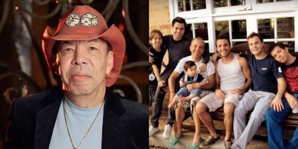 O famoso cantor sertanejo, Chrystian ao lado de seus filhos (Foto: Reprodução/Montagem TV Foco) O famoso cantor sertanejo, Chrystian ao lado de seus filhos (Foto: Reprodução/Montagem TV Foco)