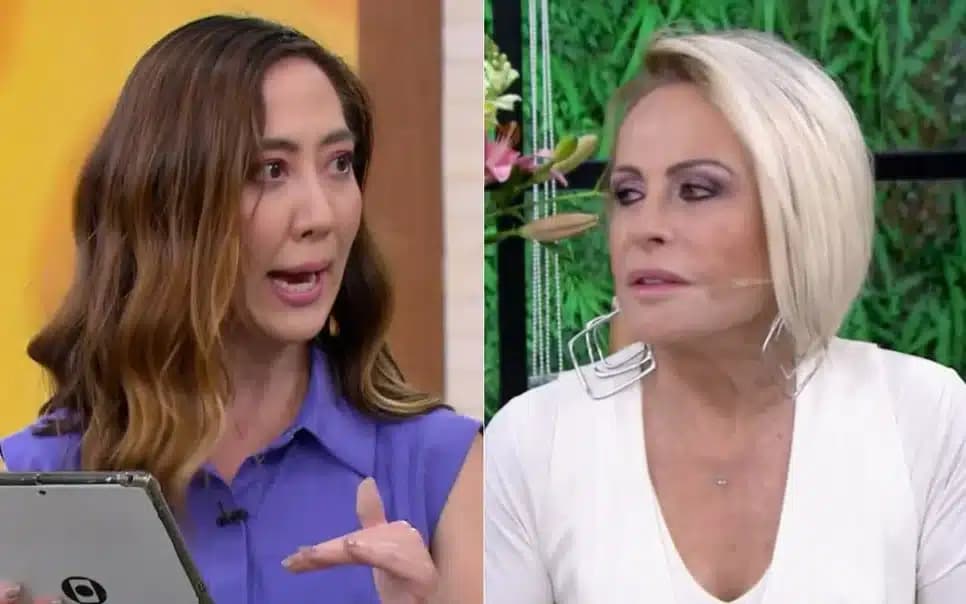 Juliane Massaoka e Ana Maria Braga no Mais Você - Foto: Globo Juliane Massaoka e Ana Maria Braga no Mais Você - Foto: Globo
