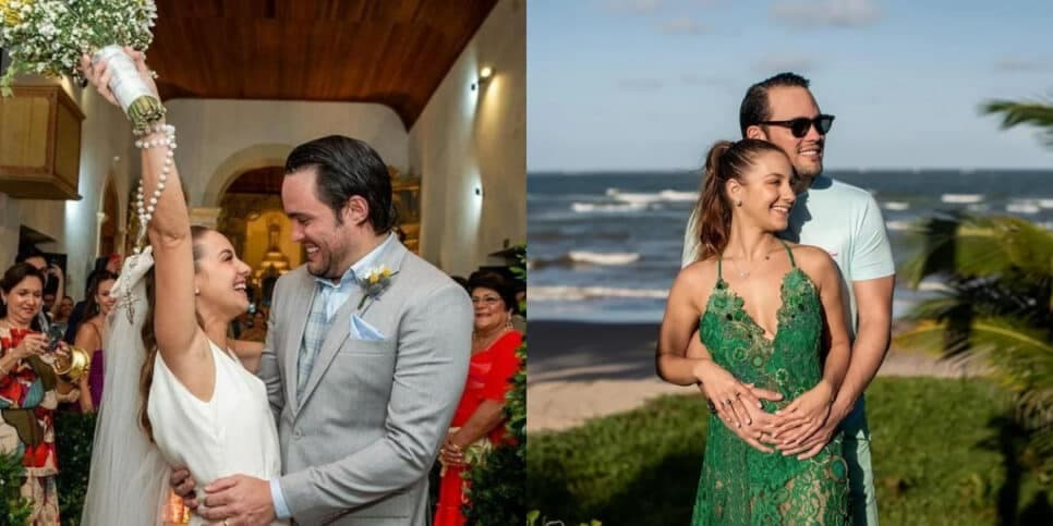 Karoline Calheiros e Tom, seu marido desde 2022 (Foto: Reprodução/Montagem TV Foco) Karoline Calheiros e Tom, seu marido desde 2022 (Foto: Reprodução/Montagem TV Foco)