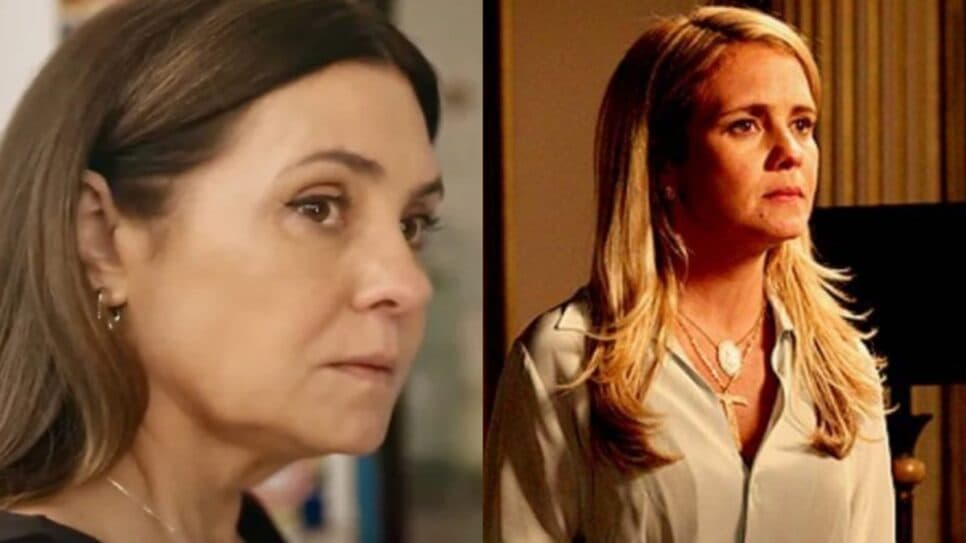 Mércia, em Mania de Você, e Carminha, de Avenida Brasil (Fotos: Reprodução/ TV Globo/ Montagem TV Foco) Mércia, em Mania de Você, e Carminha, de Avenida Brasil (Fotos: Reprodução/ TV Globo/ Montagem TV Foco)