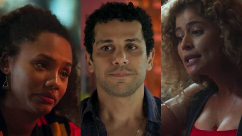 Chico não decide entre Madá, sua noiva, e Rovelle, sua amante em Volta Por Cima (Fotos: Reprodução/ TV Globo/ Montagem TV Foco) Chico não decide entre Madá, sua noiva, e Rovelle, sua amante em Volta Por Cima (Fotos: Reprodução/ TV Globo/ Montagem TV Foco)
