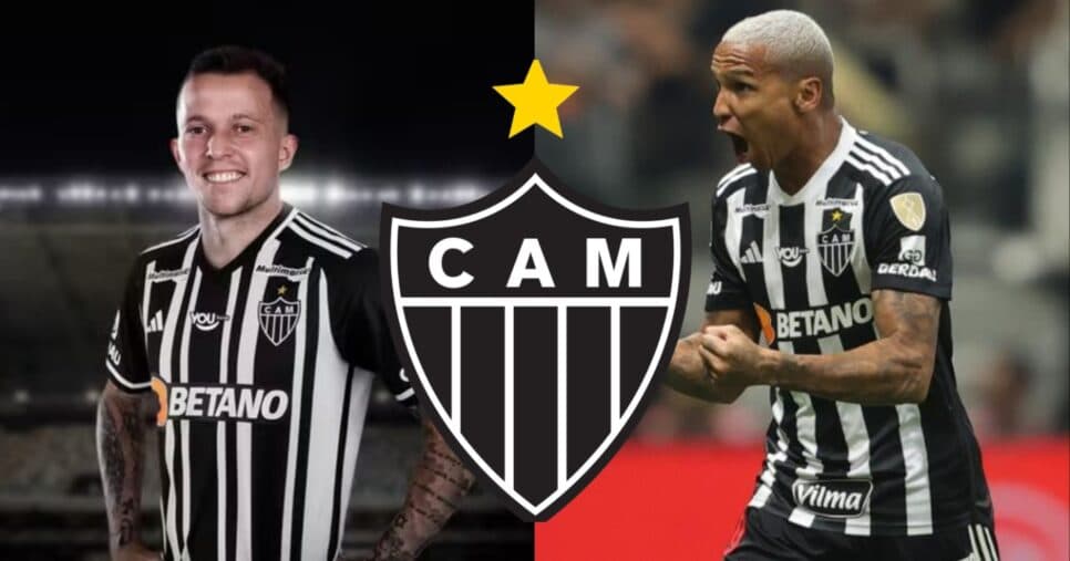 Bernard, Deyverson e +3: Quentinha de 5 craques do Atlético-MG chega voando em Minas Gerais