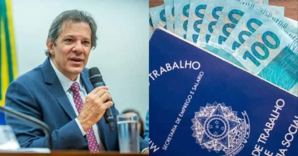 Canetada histórica em vigor antes de Haddad garante salário mínimo de R$1769 a milhares de CLTs