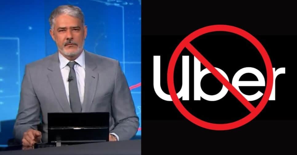 “Proibido”: O anúncio de Bonner ao parar JN e confirmar novo decreto que atinge em cheio a Uber