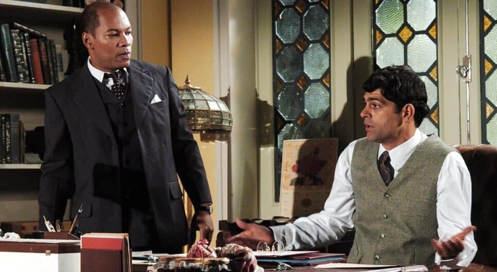 Rafael e Abílio em cena da novela (Foto: Reprodução/ Divulgação, TV Globo) Rafael e Abílio em cena da novela (Foto: Reprodução/ Divulgação, TV Globo)