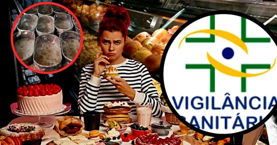 170 quilos de pães no lixo e sujeira: Vigilância Sanitária interdita padaria nº1 por falta de higiene