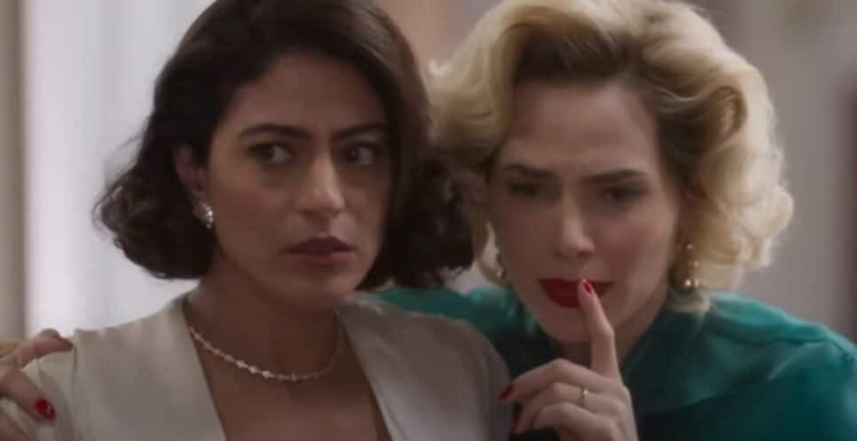 Zélia começa a colocar coisa na cabeça de Clarice (Foto: Reprodução/ TV Globo) Zélia começa a colocar coisa na cabeça de Clarice (Foto: Reprodução/ TV Globo)