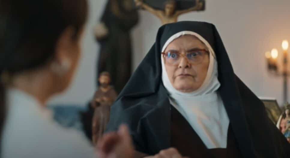 Freira Mércia, a cúmplice de Sônia (Foto: Reprodução/ Globoplay) Freira Mércia, a cúmplice de Sônia (Foto: Reprodução/ Globoplay)