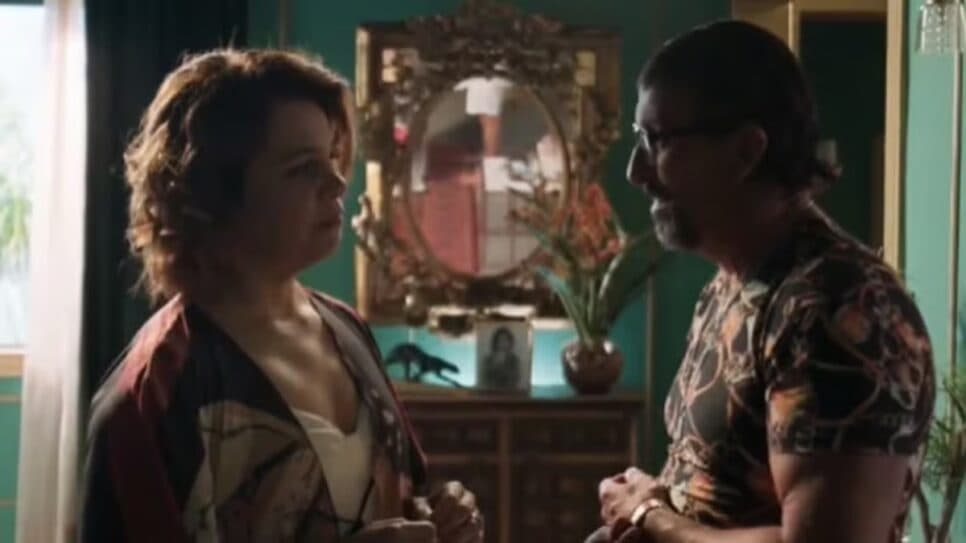 Violeta e Osmar na novela das 7 (Foto: Reprodução/ TV Globo) Violeta e Osmar na novela das 7 (Foto: Reprodução/ TV Globo)