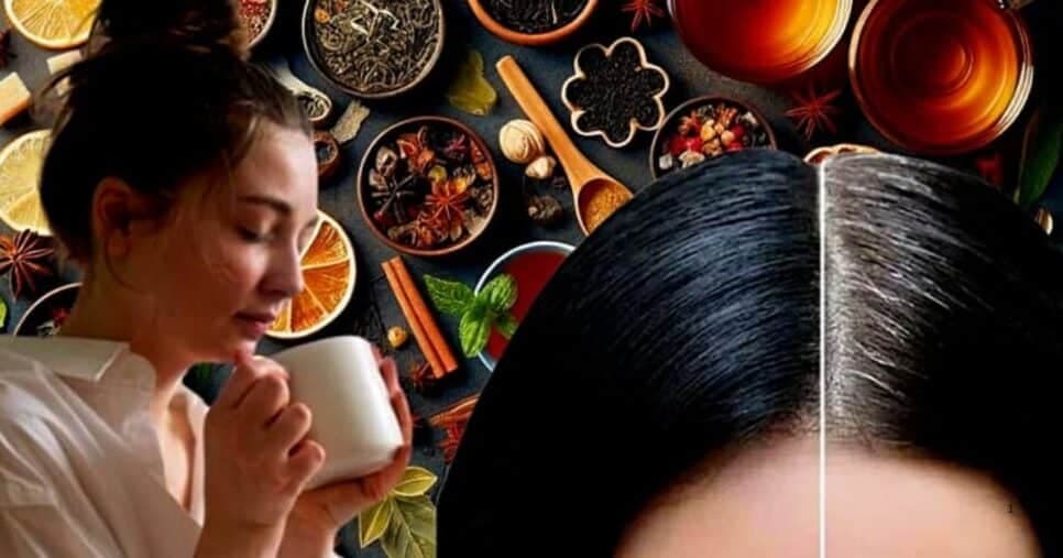 Tinta natural caseira: 4 chás fáceis que disfarçam os grisalhos sem química