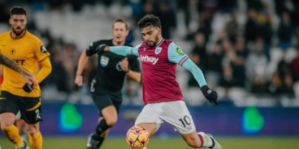 O jogador é o camisa 10 do West Ham (Reprodução: Instagram) O jogador é o camisa 10 do West Ham (Reprodução: Instagram)