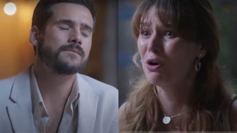 Filipa expõe gravidez de risco e revela que chegou ao Brasil com ajuda de Mavi (Fotos: Reprodução/ TV Globo/ Montagem TV Foco) Filipa expõe gravidez de risco e revela que chegou ao Brasil com ajuda de Mavi (Fotos: Reprodução/ TV Globo/ Montagem TV Foco)