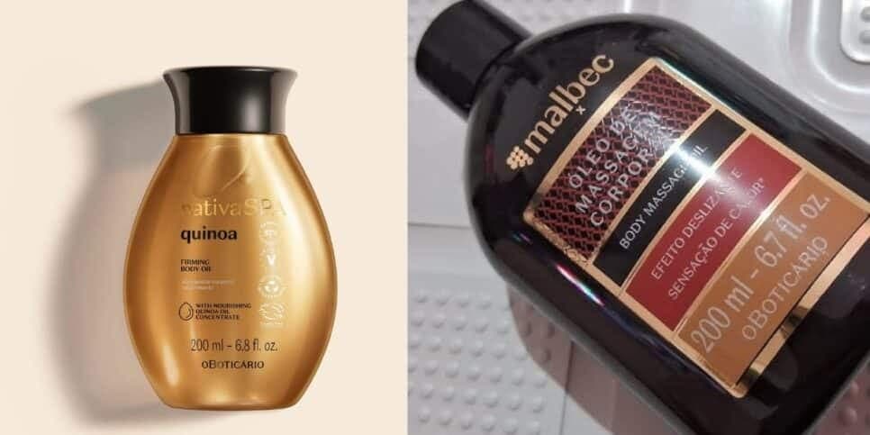 Óleo Quinoa Nativa SPA substituí o Malbec Óleo de Massagem (Foto Reprodução/Montagem/Tv Foco/Shopee) Óleo Quinoa Nativa SPA substituí o Malbec Óleo de Massagem (Foto Reprodução/Montagem/Tv Foco/Shopee)
