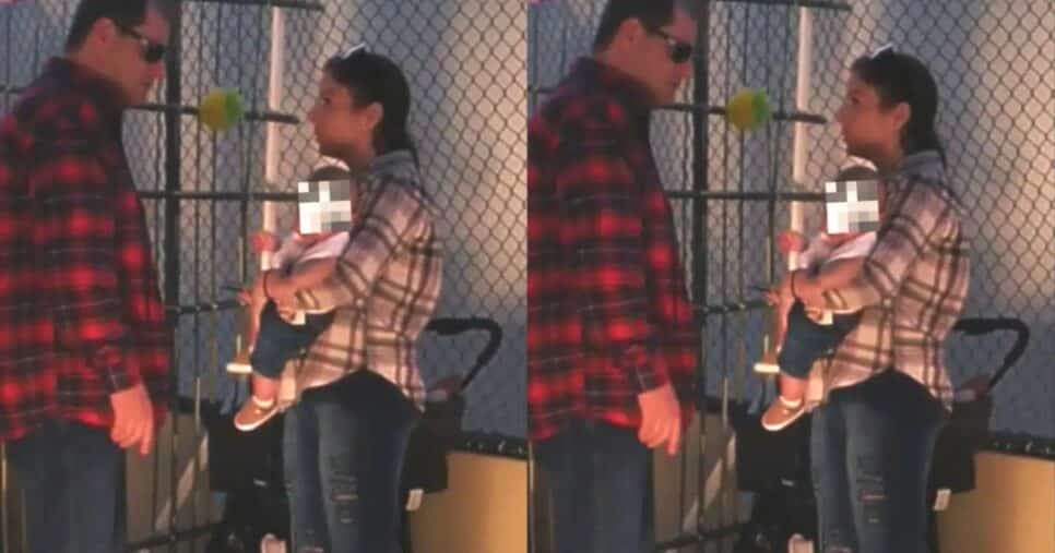 Suzane Von Richthofen na única aparição que fez com o marido e o seu bebê (Foto: Internet/Montagem) Suzane Von Richthofen na única aparição que fez com o marido e o seu bebê (Foto: Internet/Montagem)