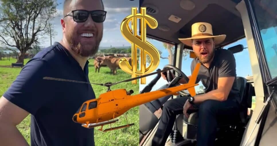 Helicóptero, cabeças de gado e caminhões multimilionários: Fazenda de Zé Neto, do Cristiano, é a mais absurda