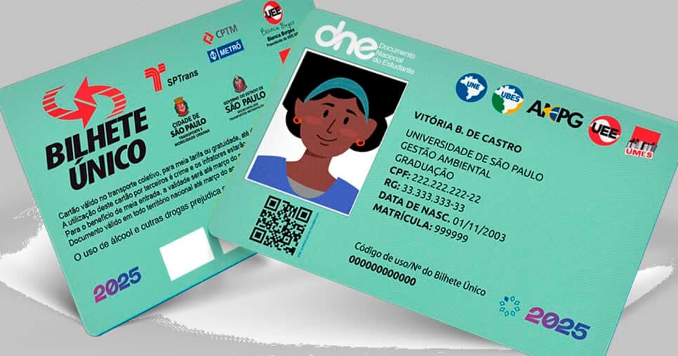Bilhete Único de Estudante 2025 - São Paulo (Foto: Reprodução - SPTrans) Bilhete Único de Estudante 2025 - São Paulo (Foto: Reprodução - SPTrans)