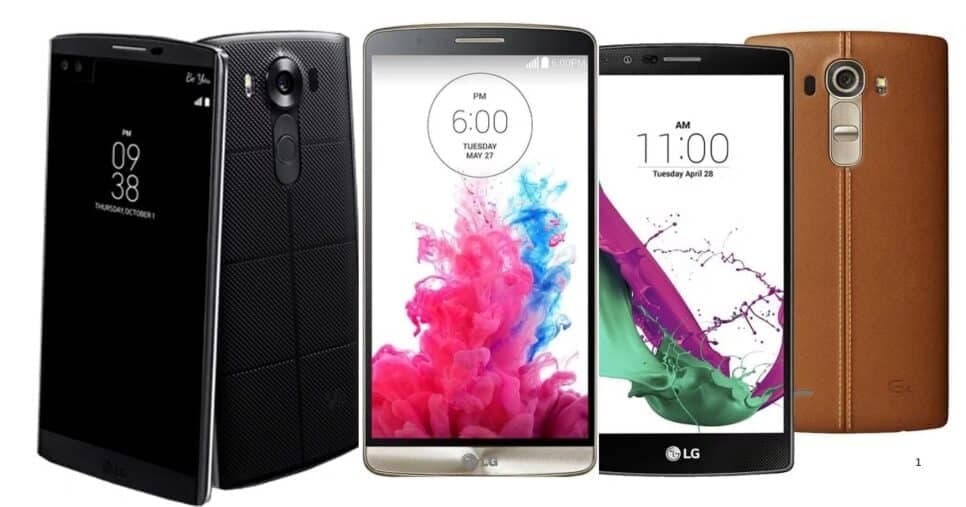LG V10, LG G3 e LG G4 (Foto Reprodução/Montagem/Lennita/Tv Foco/Amazon/Youtube) LG V10, LG G3 e LG G4 (Foto Reprodução/Montagem/Lennita/Tv Foco/Amazon/Youtube)