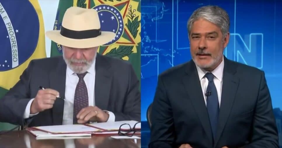 "Sancionou": Bonner acaba de paralisar JN com nova lei de Lula que traz proibição e atinge a Samsung
