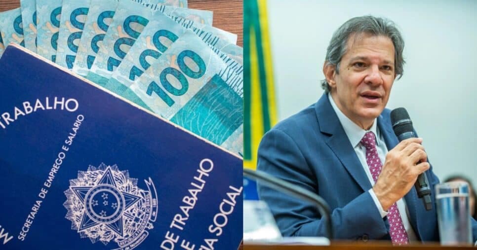 Haddad ciente: Lei trabalhista em vigor traz salário mínimo de R$ 2.375 a lista de trabalhadores em 2025