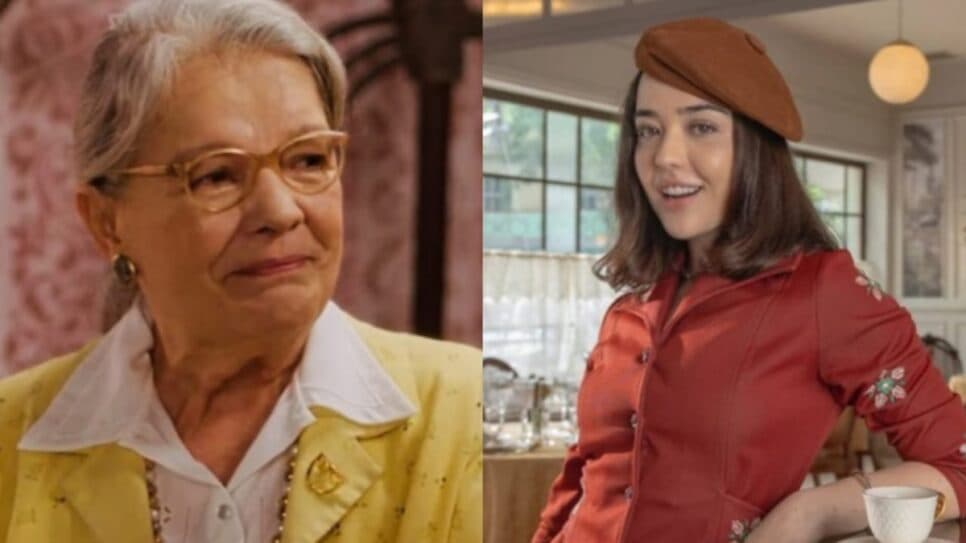 Dona Arlete fica sem chão e chora com o fim de Flora em partida (Foto: Reprodução/ Globo/ Montagem TV Foco) Dona Arlete fica sem chão e chora com o fim de Flora em partida (Foto: Reprodução/ Globo/ Montagem TV Foco)