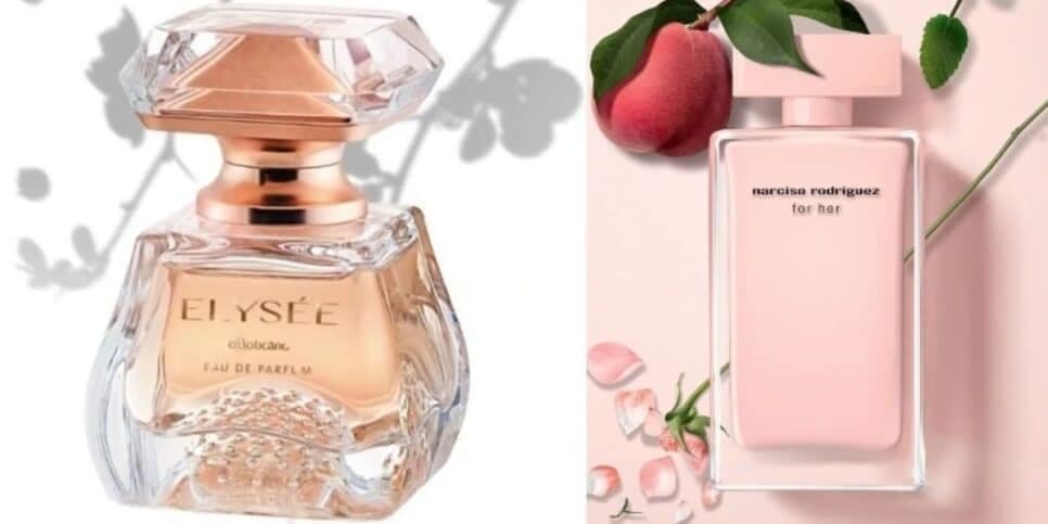 Elysée e Narciso Rodriguez For Her (Foto: Reprodução / Internet) Elysée e Narciso Rodriguez For Her (Foto: Reprodução / Internet)
