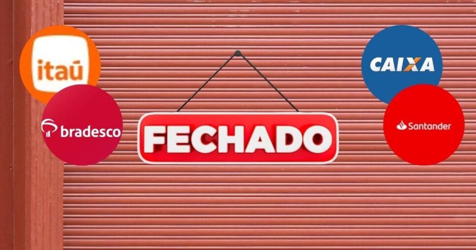 Santander, Caixa, Itaú e Bradesco: Bancos terão fechamento GERAL em abril e você deve se preparar