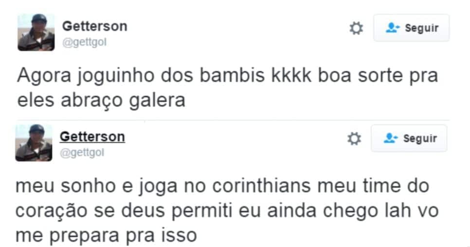 Os tweets foram comprometedores e causaram um escândalo na torcida do São Paulo (Foto: Reprodução/ Internet) Os tweets foram comprometedores e causaram um escândalo na torcida do São Paulo (Foto: Reprodução/ Internet)