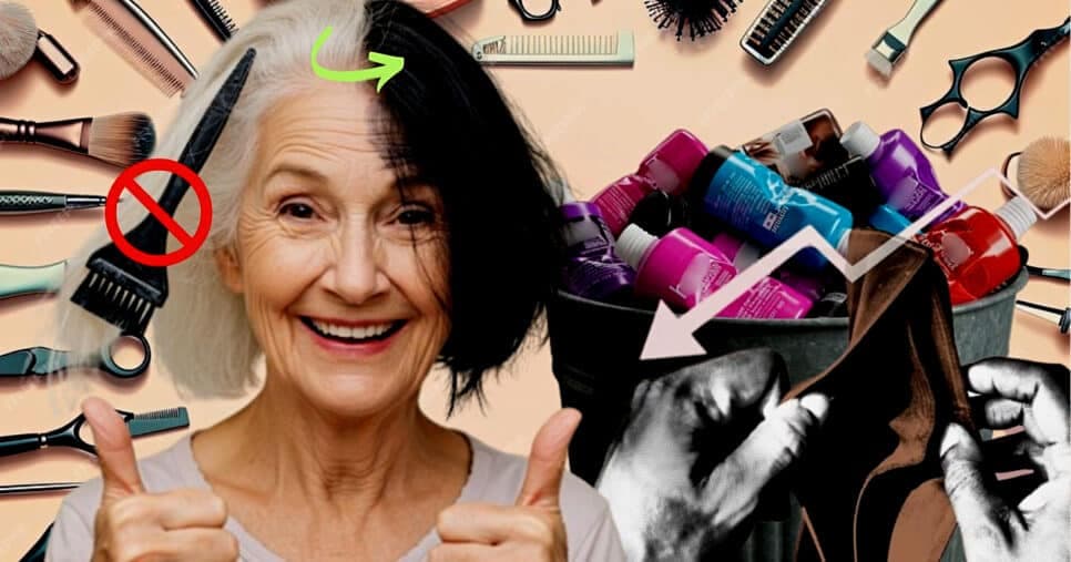 Falência das tintas: Mistura caseira, com 2 ingredientes, cobre até o último fio branco sem danificar
