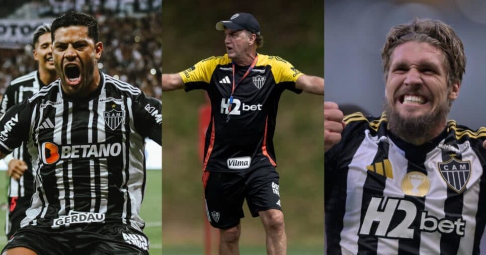 Dupla de Hulk, Lyanco e +5 FORA: Cuca sofre com debandada de 7 craques no Atlético-MG