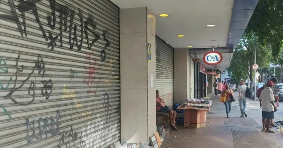 Loja fechada da C&A Loja fechada da C&A