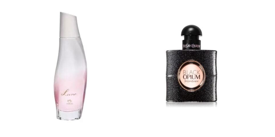 Luna e Black Opium (Fotos: Reproduções / Natura / Sephora) Luna e Black Opium (Fotos: Reproduções / Natura / Sephora)