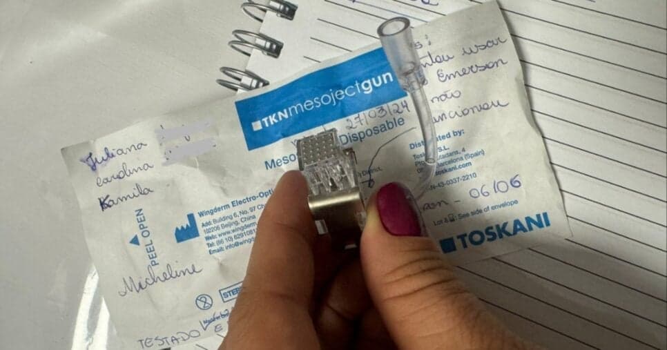 Produto para microagulhamento era reutilizado em diversos pacientes (Foto: Anvisa) Produto para microagulhamento era reutilizado em diversos pacientes (Foto: Anvisa)