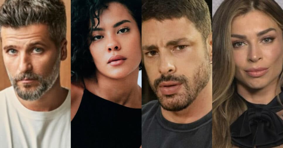 Bella Campos de une a rivais de Cauã Reymond na Globo (Foto: reprodução/Montagem TV Foco) Bella Campos de une a rivais de Cauã Reymond na Globo (Foto: reprodução/Montagem TV Foco)